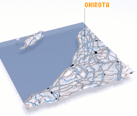 3d view of Ō-hirota