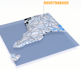 3d view of Mount Barker