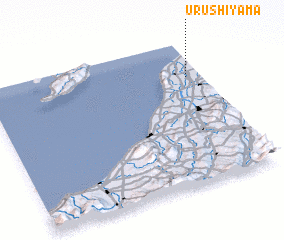 3d view of Urushiyama