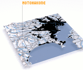 3d view of Moto-hakone