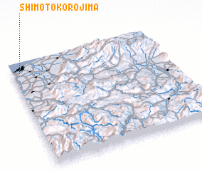 3d view of Shimo-tokorojima