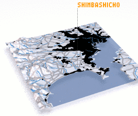 3d view of Shimbashichō