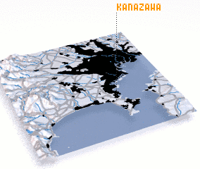 3d view of Kanazawa