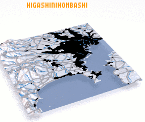 3d view of Higashi-nihombashi