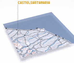 3d view of Castel Santa Maria