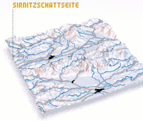 3d view of Sirnitz-Schattseite