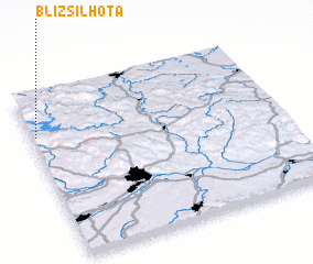 3d view of Bližší Lhota