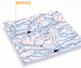 3d view of Hrušica