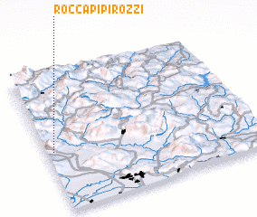 3d view of Rocca Pipirozzi