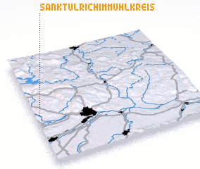 3d view of Sankt Ulrich im Mühlkreis