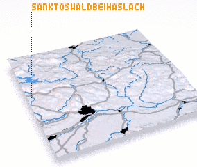 3d view of Sankt Oswald bei Haslach