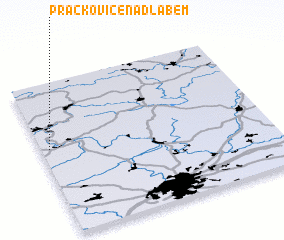 3d view of Prackovice nad Labem