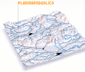 3d view of Planina pod Golico