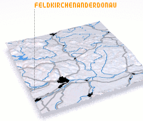 3d view of Feldkirchen an der Donau