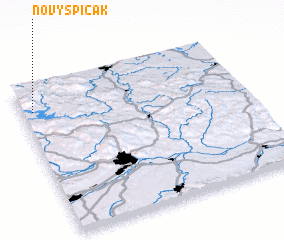 3d view of Nový Špičák