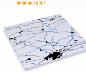 3d view of Brná nad Labem