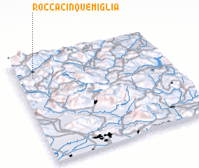 3d view of Rocca Cinquemiglia