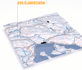 3d view of Dolnja Košana