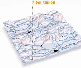 3d view of Žirovski Vrh