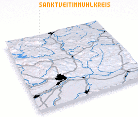 3d view of Sankt Veit im Mühlkreis