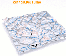 3d view of Cerro al Volturno