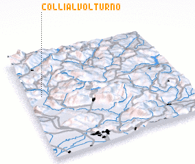 3d view of Colli al Volturno