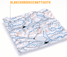 3d view of Albeck Obere Schattseite