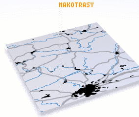 3d view of Makotřasy