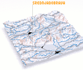 3d view of Srednja Dobrava