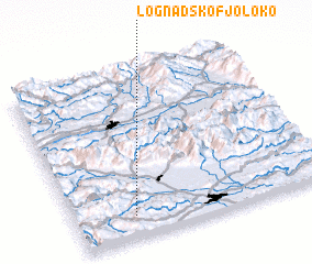 3d view of Log nad Škofjo Loko