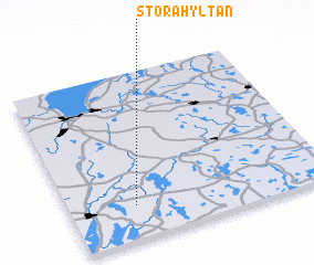 3d view of Stora Hyltan