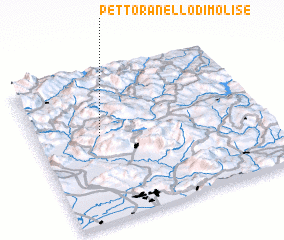 3d view of Pettoranello di Molise