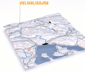 3d view of Velika Ligojna