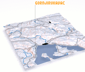 3d view of Gornji Rukavac