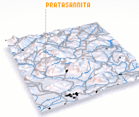 3d view of Prata Sannita