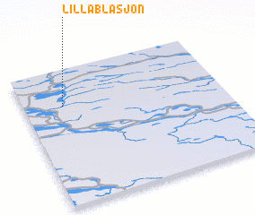 3d view of Lilla Blåsjön