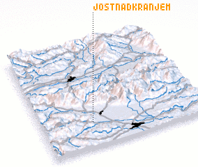 3d view of Jošt nad Kranjem