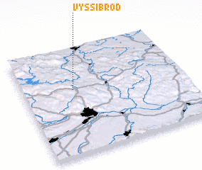 3d view of Vyšší Brod
