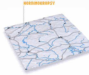 3d view of Horní Mokropsy