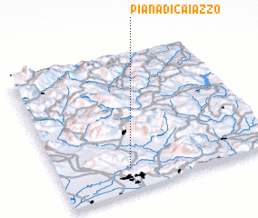 3d view of Piana di Caiazzo