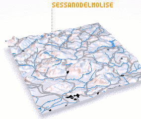 3d view of Sessano del Molise