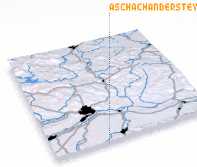 3d view of Aschach an der Steyr