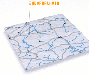 3d view of Záborná Lhota