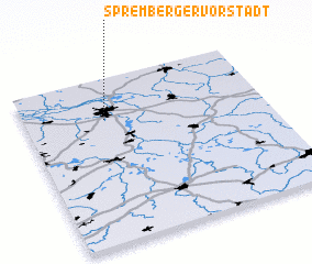 3d view of Spremberger Vorstadt