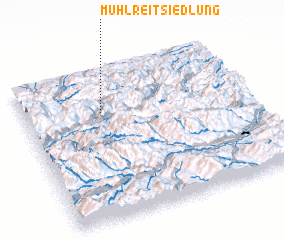 3d view of Mühlreit-Siedlung