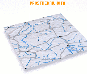 3d view of Prostřední Lhota