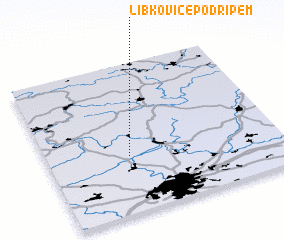 3d view of Libkovice pod Řípem