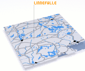 3d view of Linnefälle