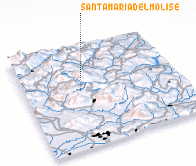 3d view of Santa Maria del Molise