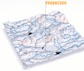 3d view of Prebačevo